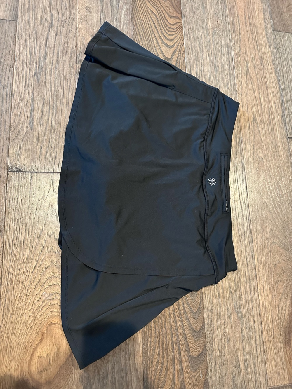 Athleta Black Pleated Mini Skirt - Picture 3 of 5